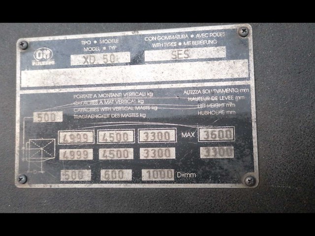 Om pimespo xd50 vorkheftruck - afbeelding 5 van  5