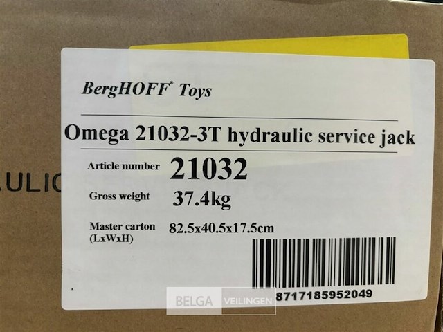 Omega 21032 3t hydraulic service jack - afbeelding 2 van  2