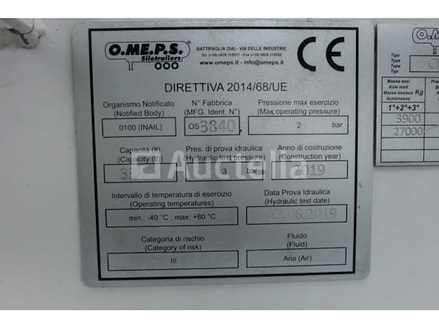 Omeps cm 1168 basi tank-oplegger - afbeelding 2 van  33