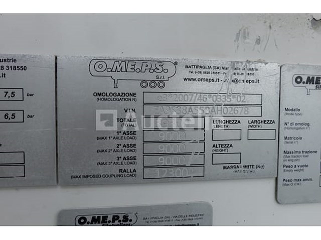 Omeps cm 1168 basi tank-oplegger - afbeelding 3 van  33