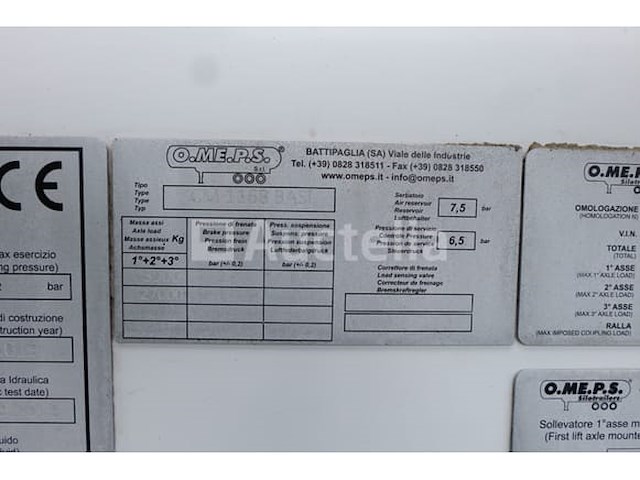 Omeps cm 1168 basi tank-oplegger - afbeelding 13 van  30