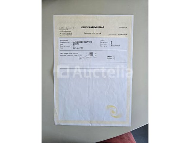 Omeps cm 1168 basi tank semi-trailer (vin: za9s38a55bah02677) - afbeelding 4 van  19