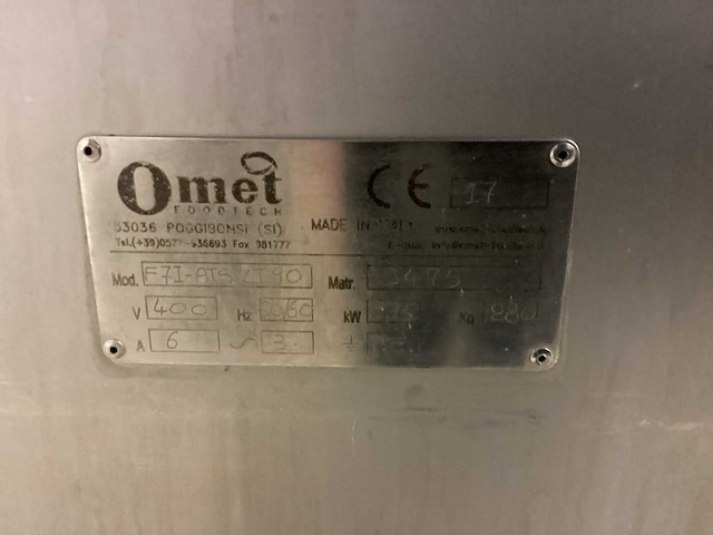 Omet ct90 vacuümvulmachine - afbeelding 5 van  8