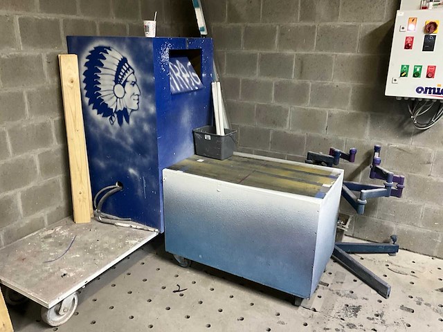 Omia wagner verfspuitcabine spuitwand met verfspuitpomp - afbeelding 8 van  9