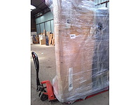Omkeerbare chesterfield corner sofa in distressed microfiber - bruin - afbeelding 4 van  4