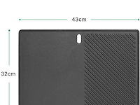 Omkeerbare grillplaat/plancha vr bbq - afbeelding 2 van  3