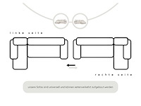 Omkeerbare hoekbank soft&cosy xxl - beige stof met koord - afbeelding 11 van  13