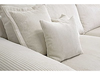 Omkeerbare hoekbank soft&cosy xxl - beige stof met koord - afbeelding 7 van  13