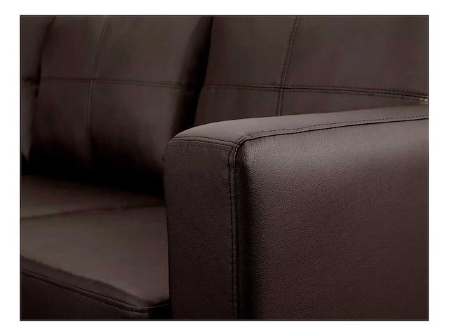 Omkeerbare nep hoekbank - bruin - afbeelding 6 van  8