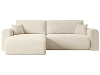 Omkeerbare/omkeerbare hoekbank - beige touwstof - afbeelding 6 van  11