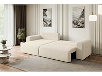 Omkeerbare/omkeerbare hoekbank - beige touwstof - afbeelding 9 van  11