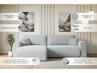 Omkeerbare/omkeerbare hoekbank - beige touwstof - afbeelding 11 van  11