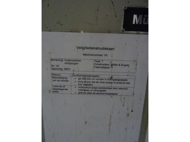 Omlijsting inpakmachine müller & engels - afbeelding 7 van  7
