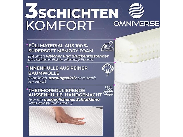 Omniverse ergonomisch kussen 60cm - afbeelding 2 van  5