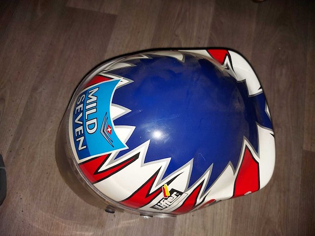 Omp - 1988 - f 1 - formule 1 helm ex a.würz met handtekening - afbeelding 4 van  6