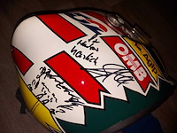 Omp - 1988 - f 1 - formule 1 helm ex a.würz met handtekening - afbeelding 6 van  6