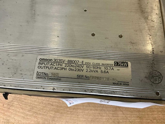 Omron sysdrive 3g3sv frequentieregelaar (3x) - afbeelding 7 van  8