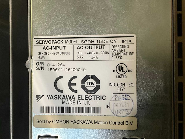 Omron yaskawa - sgdh-15de-oy - electronics - afbeelding 4 van  7