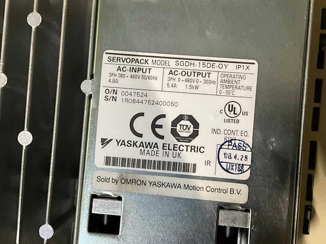 Omron yaskawa sgdh-15de-oy servopack - afbeelding 4 van  6