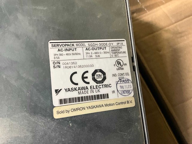 Omron yaskawa sgdh-15de-oy servopack - afbeelding 5 van  5