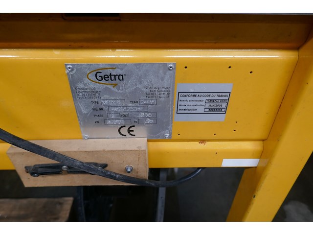 Omsnoeringsmachine getra - afbeelding 3 van  4