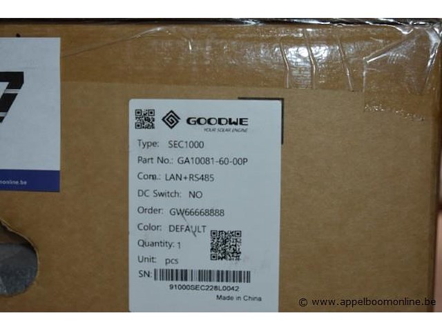 Omvormer, goodwe, sec1000, werking niet gekend - afbeelding 2 van  2