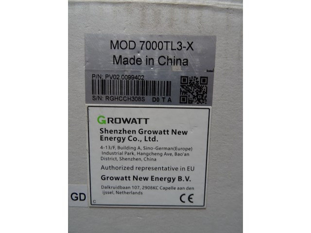 Omvormer growatt mod 7000tl3-x - afbeelding 2 van  2