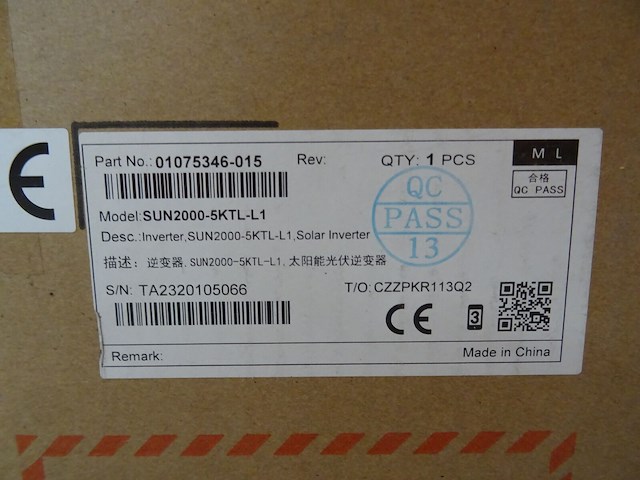 Omvormer huawei sun2000-5ktl l1 (5,5 kva) - afbeelding 2 van  4