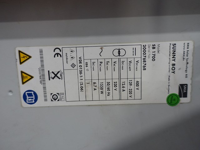 Omvormer sma - afbeelding 3 van  3