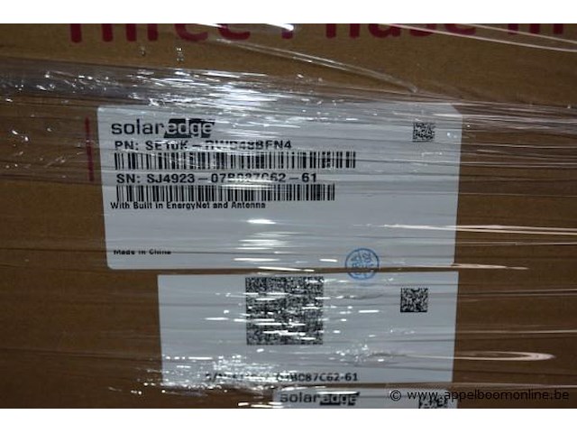 Omvormer, solaredge, se10k-rwb48bfn4, werking niet gekend - afbeelding 2 van  3