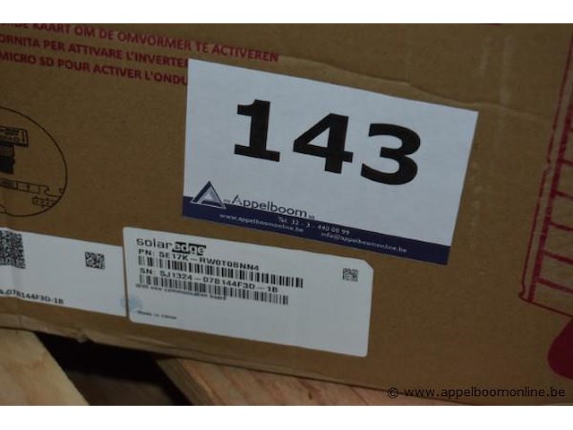 Omvormer, solaredge, se17k-rw0tbbnn4, 17kw, werking niet gekend - afbeelding 2 van  2