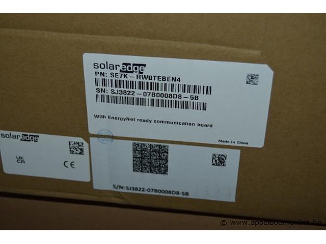 Omvormer, solaredge, se7k-rw0teben4, werking niet gekend - afbeelding 3 van  3