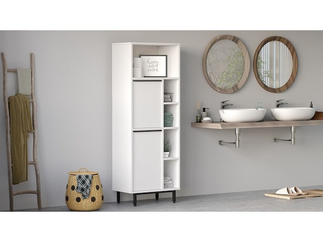 On10c badkamerkast | 100% melamine | wit - afbeelding 1 van  6
