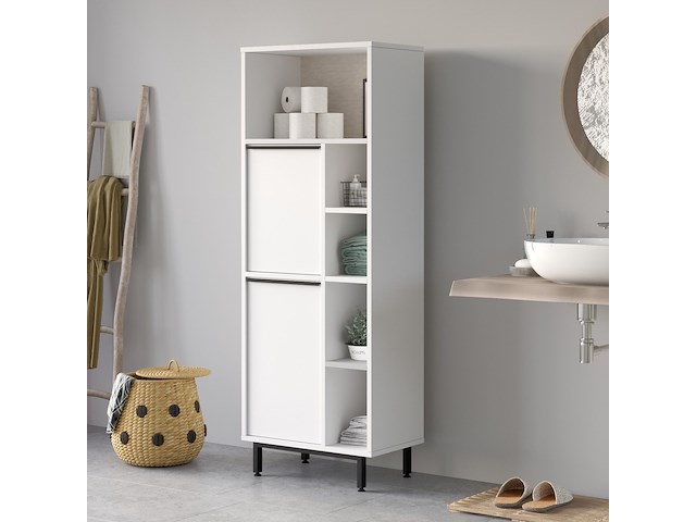 On10c badkamerkast | 100% melamine | wit - afbeelding 2 van  6