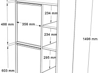 On10c badkamerkast | 100% melamine | wit - afbeelding 6 van  6