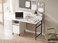 On16 bureau | 100% melamine | wit - afbeelding 1 van  7