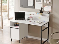 On16 bureau | 100% melamine | wit - afbeelding 2 van  7