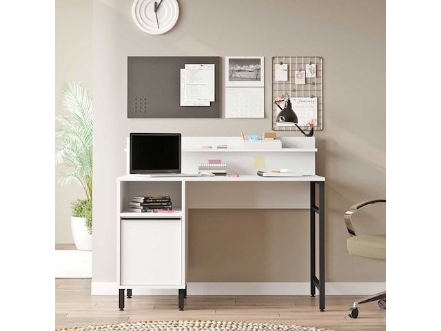 On16 bureau | 100% melamine | wit - afbeelding 4 van  7