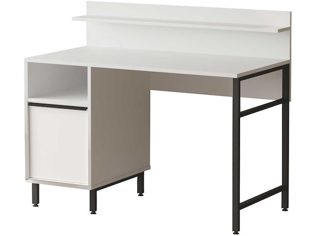 On16 bureau | 100% melamine | wit - afbeelding 5 van  7