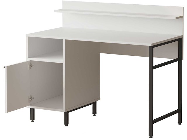 On16 bureau | 100% melamine | wit - afbeelding 6 van  7