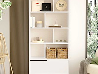 On4 boekenplank | 100% melamine | wit - afbeelding 2 van  7
