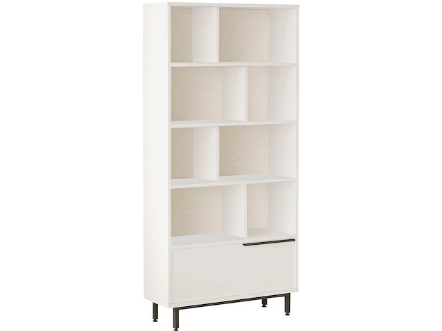 On4 boekenplank | 100% melamine | wit - afbeelding 5 van  7