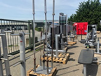 Onbekend 50mm stangen 5x met plateau krachtstation - afbeelding 3 van  3