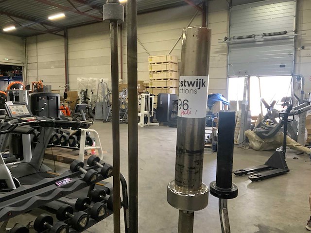 Onbekend 50mm stangen met plateau 5x stang krachtstation - afbeelding 3 van  4
