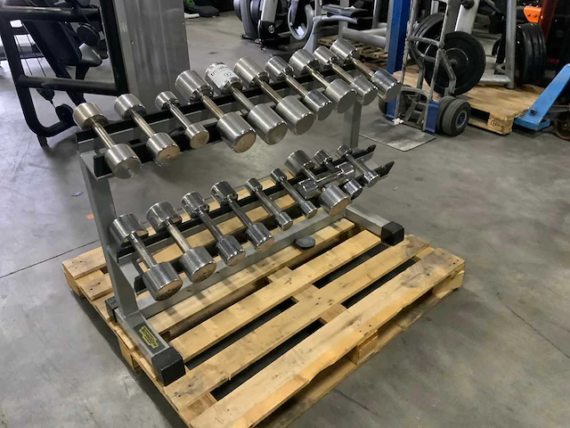 Onbekend dumbbell set 1 t/m 10kg krachtstation - afbeelding 1 van  3