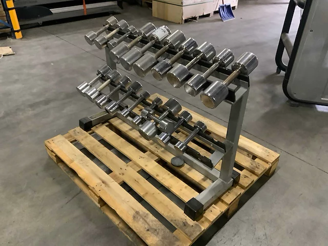 Onbekend dumbbell set 1 t/m 10kg krachtstation - afbeelding 2 van  3