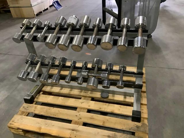 Onbekend dumbbell set 1 t/m 10kg krachtstation - afbeelding 3 van  3