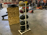 Onbekend medicine ball met rek1 krachtstation - afbeelding 2 van  6