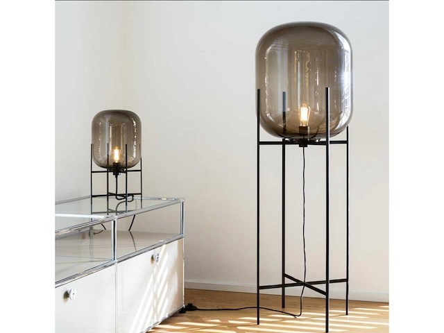 Onda vloerlamp 140 cm - rookgrijs - afbeelding 3 van  4