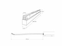 Onderdeel voor magnetische railverlichting (venus) – 200w (4 stuks) - afbeelding 5 van  5